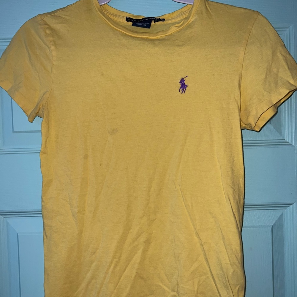 Ralph Lauren Sport Small Yellow/Purple T-Shirt